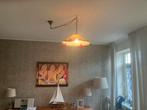 Vintage Hanglamp met Glas, Ophalen, Gebruikt, Glas, Minder dan 50 cm