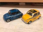 1:43 Fiat 500 Classic Polizia & Taxi Bburago - Welly, Hobby en Vrije tijd, Modelauto's | 1:43, Ophalen of Verzenden, Gebruikt