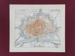 MIDDELBURG 1917 originele plattegrond ANWB, Nederland, Gelezen, Ophalen of Verzenden, 1800 tot 2000