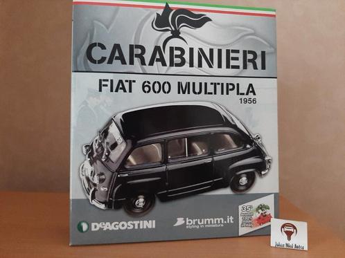 Fiat 600 Multipla Carabinieri 1:43, Hobby en Vrije tijd, Modelauto's | 1:43, Nieuw, Auto, Overige merken, Ophalen of Verzenden