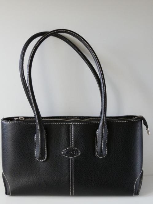 Tod's damestas . Tods . Leer., Sieraden, Tassen en Uiterlijk, Tassen | Damestassen, Zo goed als nieuw, Overige typen, Zwart, Ophalen of Verzenden