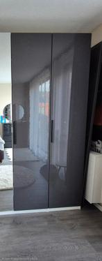 2x Fardal pax deuren donker grijs met zwarte handgrepen., Huis en Inrichting, Kasten | Kledingkasten, Ophalen, 200 cm of meer