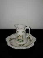 Engels Old foley lampetstel met witte bloemen, Verzenden, Zo goed als nieuw, Porselein, Overige typen