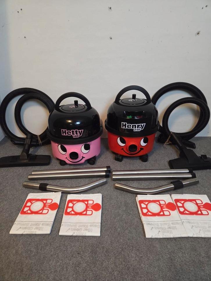 Numatic Henry & Hetty Stofzuigers - Set!, Witgoed en Apparatuur, Stofzuigers, Gebruikt, Stofzuiger, Minder dan 1200 watt, Stofzak