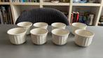 8x ramekin/soufflé-bakjes Villeroy & Boch Vilbofour Bianco, Huis en Inrichting, Keuken | Servies, Ophalen of Verzenden, Zo goed als nieuw