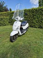 SYM Fiddle 2 scooter met blauw kenteken - in prijs verlaagd, Ophalen, Gebruikt, Maximaal 45 km/u, Benzine