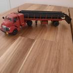 ERTL CHEVY TRUCK + TRAILER UITSCHIJFBAAR & LADING IJZER BALK, Verzenden, Zo goed als nieuw, Bus of Vrachtwagen, Overige merken