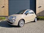Fiat 500 1.2 Lounge Cappuccino *Airco *Pdc *Unieke kleur, Auto's, Fiat, Voorwielaandrijving, Gebruikt, 4 cilinders, Leder en Stof