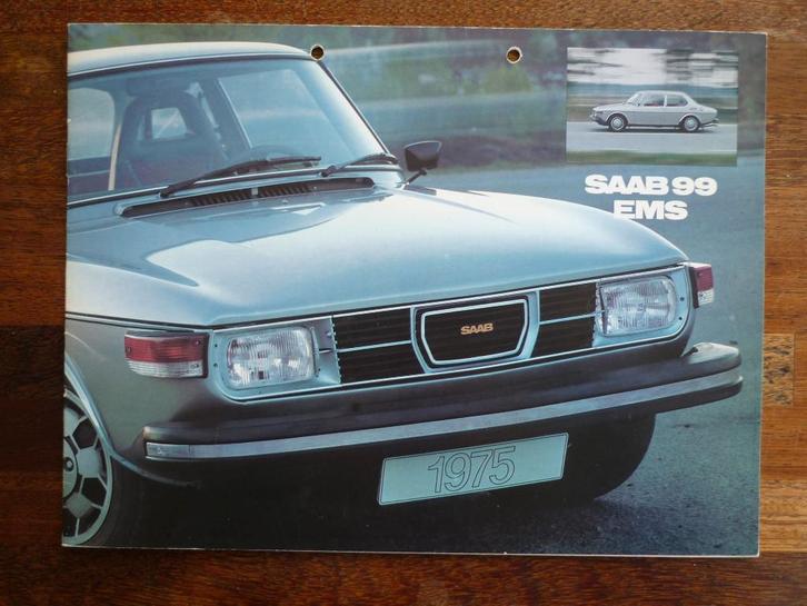 Saab 99 EMS (1974/1975), Boeken, Auto's | Folders en Tijdschriften, Nieuw, Overige merken, Ophalen of Verzenden