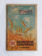 GELDERSCHE TRAMWEGEN DOETINCHEM ZOMERDIENSTREGELING 1947, Verzamelen, Spoorwegen en Tramwegen, Ophalen of Verzenden, Gebruikt