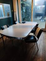 Bel air diner tafel + stoelen, 200 cm of meer, Zo goed als nieuw, Rechthoekig, 50 tot 100 cm