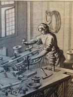 gravure pletmolenaar Jan Luyken, 18e eeuw, Antiek en Kunst, Verzenden