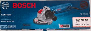 Bosch haakse slijper gwx 750-125 nieuw beschikbaar voor biedingen