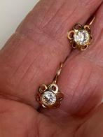 Geel gouden oorbellen steen, Sieraden, Tassen en Uiterlijk, Antieke sieraden, Verzenden, Goud, Oorbellen