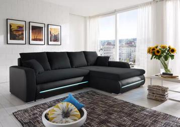 GIO! Hoekbank/Slaapbank Bediening + LED + OPSLAG 267 x 178cm beschikbaar voor biedingen
