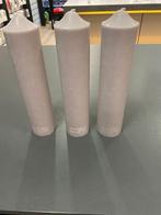 Riviera Maison Rustic Pilar Candle gray 7x40cm / 3pcs, Overige materialen, Info@rm.nl, 25 tot 50 cm, Amsterdam