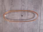 Glazen schaal Walther glas ca 40,5 cm x 14 cm, Ophalen of Verzenden, Gebruikt, Rond, Glas
