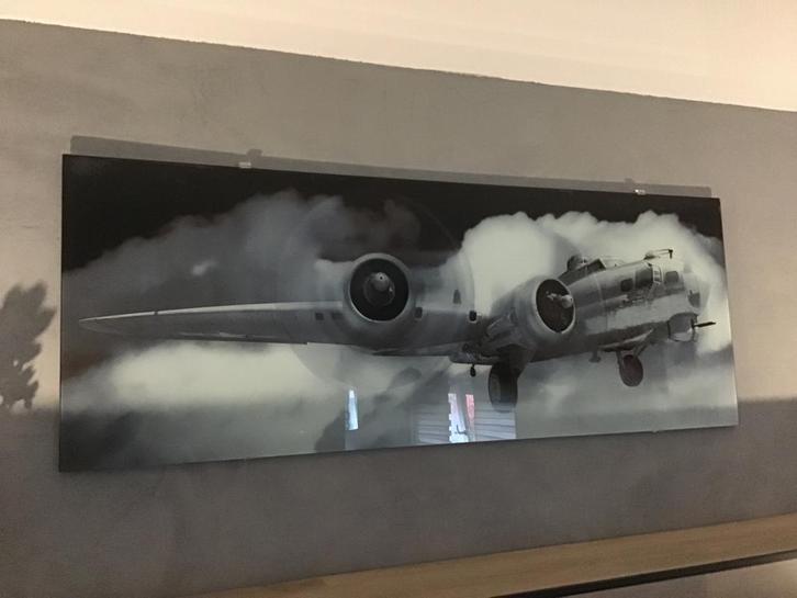 Groot Glasschilderij 150x60cm, Huis en Inrichting, Woonaccessoires | Schilderijen, Tekeningen en Foto's, Gebruikt, Schilderij