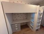 Mooie hoogslaper met bureau en kledingkast (Ikea, Smastad), Ophalen, Hoogslaper