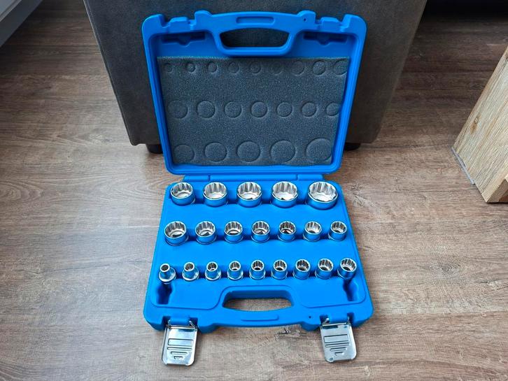 BGS Technic 2267 Doppenset twaalfkant 1/2" 8 t/m 36 mm, Doe-het-zelf en Verbouw, Overige Doe-het-zelf en Verbouw, Nieuw, Ophalen of Verzenden