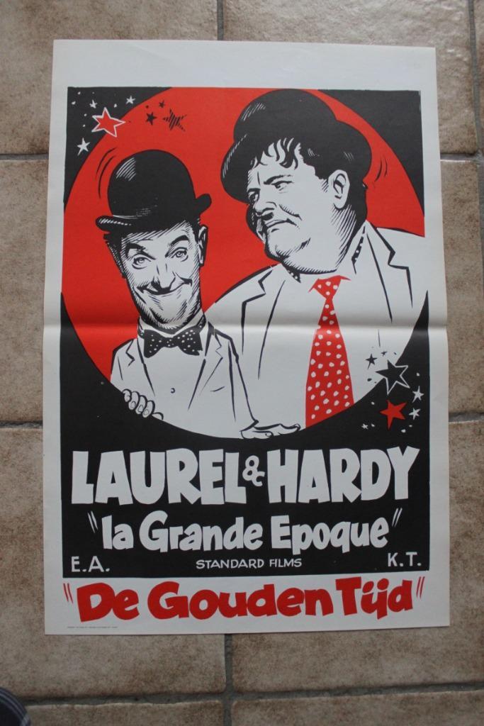 filmaffiche Laurel and Hardy The Golden Age filmposter, Verzamelen, Posters, Zo goed als nieuw, Film en Tv, A1 t/m A3, Rechthoekig Staand