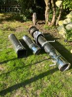RVS dubbelwandige rookgasafvoer, Doe-het-zelf en Verbouw, Buizen en Afvoer, Ophalen, Gebruikt, 4 tot 6 meter, Rvs
