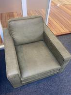 Riverdance fauteuil  - Lederlook Dalton groen, Nieuw, 75 tot 100 cm, Metaal, 75 tot 100 cm