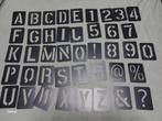 Sjablonen cijfers,tekens en letters, Ophalen of Verzenden, Zo goed als nieuw, Gereedschap of Toebehoren