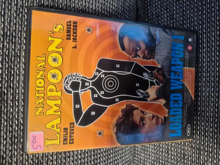 Dvd national lampoons loaded weapon 1, Cd's en Dvd's, Dvd's | Overige Dvd's, Zo goed als nieuw, Alle leeftijden, Verzenden