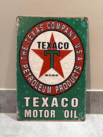 Mancave Bar Café Wanddecoratie metalen bordje Texaco Olie beschikbaar voor biedingen