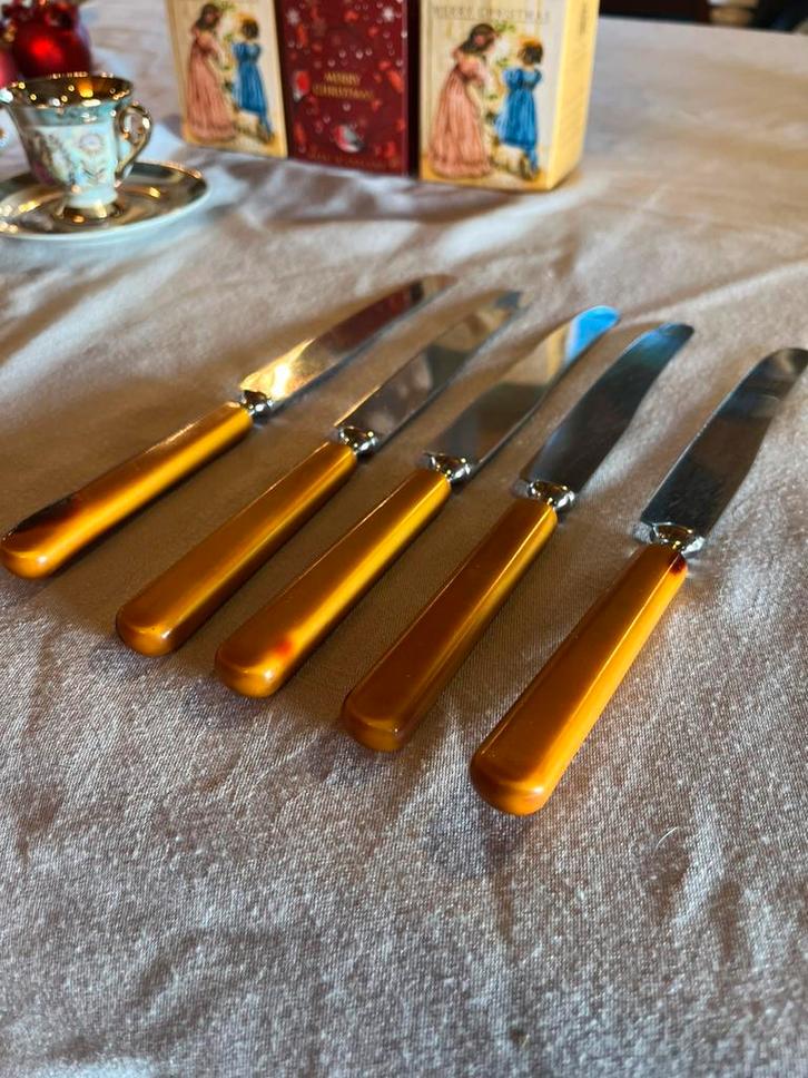 5 messen Bakeliet… zeldzame vondst, Antiek en Kunst, Curiosa en Brocante, Ophalen of Verzenden