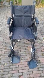 Inklapbare rolstoel met afneembare voetsteunen, Ophalen, Inklapbaar, Gebruikt, Duwrolstoel