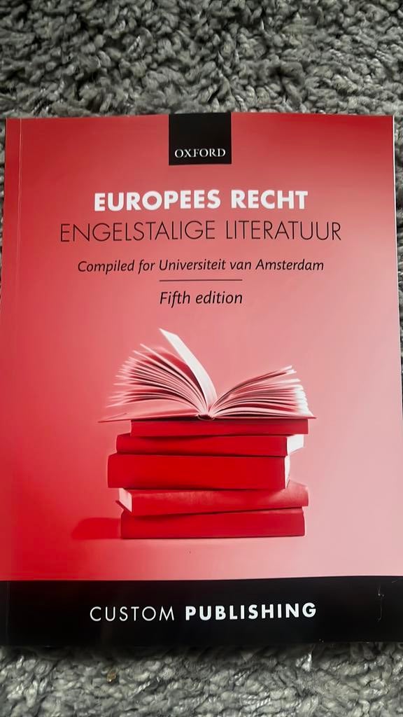 Europees recht, Boeken, Studieboeken en Cursussen, Ophalen of Verzenden, Beta, Zo goed als nieuw, HBO