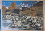 MB Grand Puzzle 3000 stukjes - Berglandschap rivier     p, Hobby en Vrije tijd, Denksport en Puzzels, Ophalen of Verzenden, Meer dan 1500 stukjes