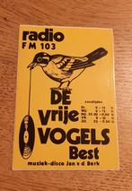 Stickers amateur zender piraat Radio De Vrije Vogels BEST, Ophalen of Verzenden, Zo goed als nieuw