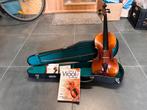 Mooie viool compleet met koffer, stokken, snaren, lesboek, Muziek en Instrumenten, Strijkinstrumenten | Violen en Altviolen, Ophalen