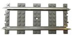 Lego Dark Gray Train, Track 9V Straight, Ophalen of Verzenden, Gebruikt, Losse stenen, Lego