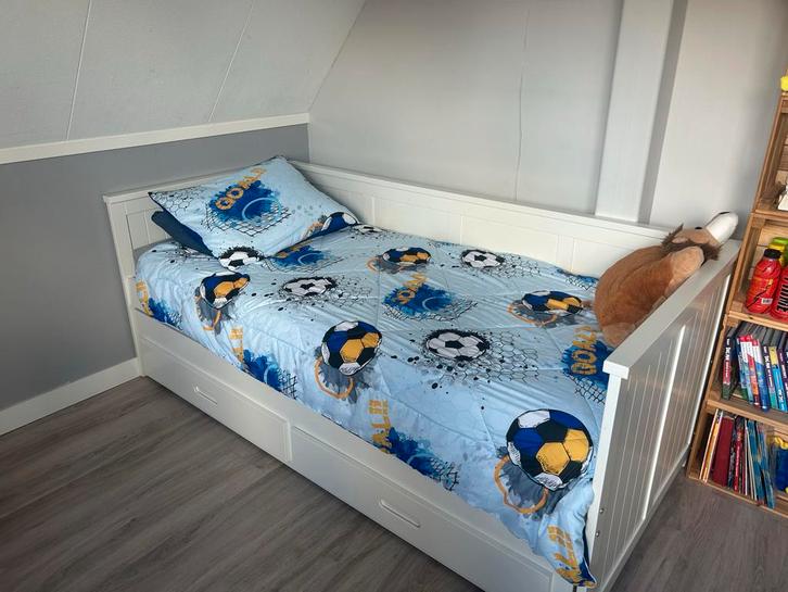 Bed bank comming met extra bed en lades, Kinderen en Baby's, Kinderkamer | Bedden, Zo goed als nieuw, 180 cm of meer, 85 tot 100 cm