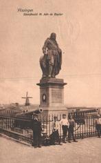 Vlissingen, standbeeld de Ruyter, met kinderen (1917) 129165, Ophalen of Verzenden, Voor 1920, Gelopen, Zeeland