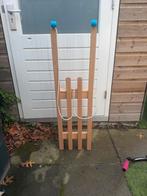 Houten slee met blauwe accenten, Ophalen, Zo goed als nieuw, Overige merken