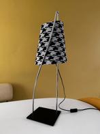 Design bureaulamp met Pied de Poule Kap, Huis en Inrichting, Ophalen, Vintage, Zo goed als nieuw, Minder dan 100 cm