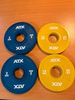ATX Olympische halter schijven 1,5 en 2 kg, Halterschijven, Gebruikt, 2 x 1,5 en 2 x 2 kg, Atx