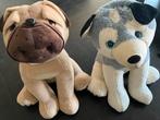 Mega Knuffels - Husky & Mopshond, Kinderen en Baby's, Speelgoed | Knuffels en Pluche, Ophalen, Gebruikt, Hond