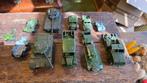 Antieke legerautos o.a  Dinkytoys, Ophalen of Verzenden