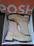 Chelsea laarzen Posh by Poelman beige Mt 42(41,5)1x Gedragen, Beige, Posh by Poelman, Ophalen of Verzenden, Hoge laarzen