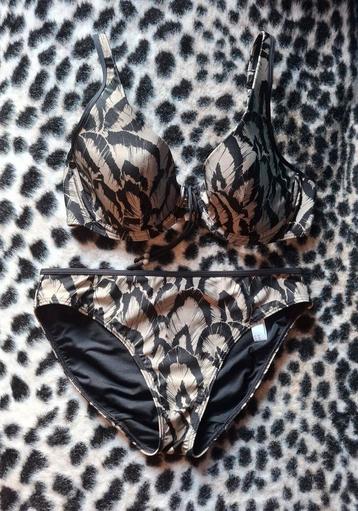 Bikini Primadonna 80D en maat 40 Nevada zwart beige /kaki beschikbaar voor biedingen