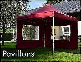 Topklasse 3x3m Marktstand / Easy-Up-Vouwpavillon Rood, Tuin en Terras, Partytenten, Nieuw, Partytent, Minder dan 5 meter, Opvouwbaar