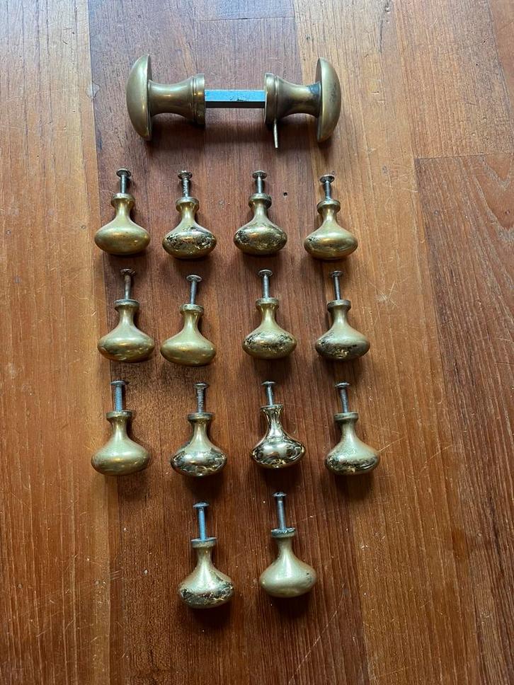 Messing bronze deur knop & keukenkast knopen, Doe-het-zelf en Verbouw, Deuren en Horren, Ophalen of Verzenden