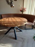 Eettafel met hoekbank, Huis en Inrichting, Ophalen, Rond, 200 cm of meer, 50 tot 100 cm
