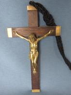 Corpus in brons aan kruis - 19e eeuw, Antiek en Kunst, Ophalen of Verzenden